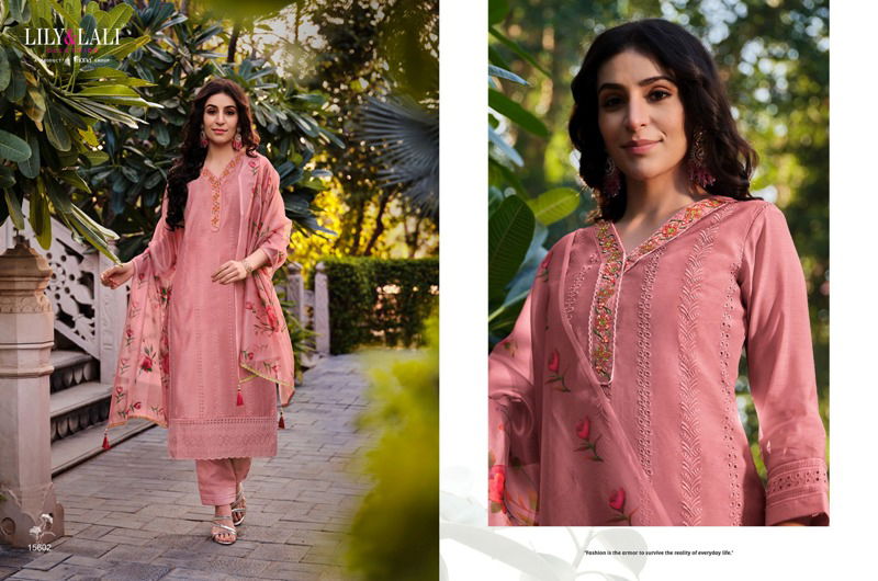 Lucknowi Vol 3 By Lily And Lali Chanderi Kurti Bottom With Dupatta Wholesale Price In Surat

